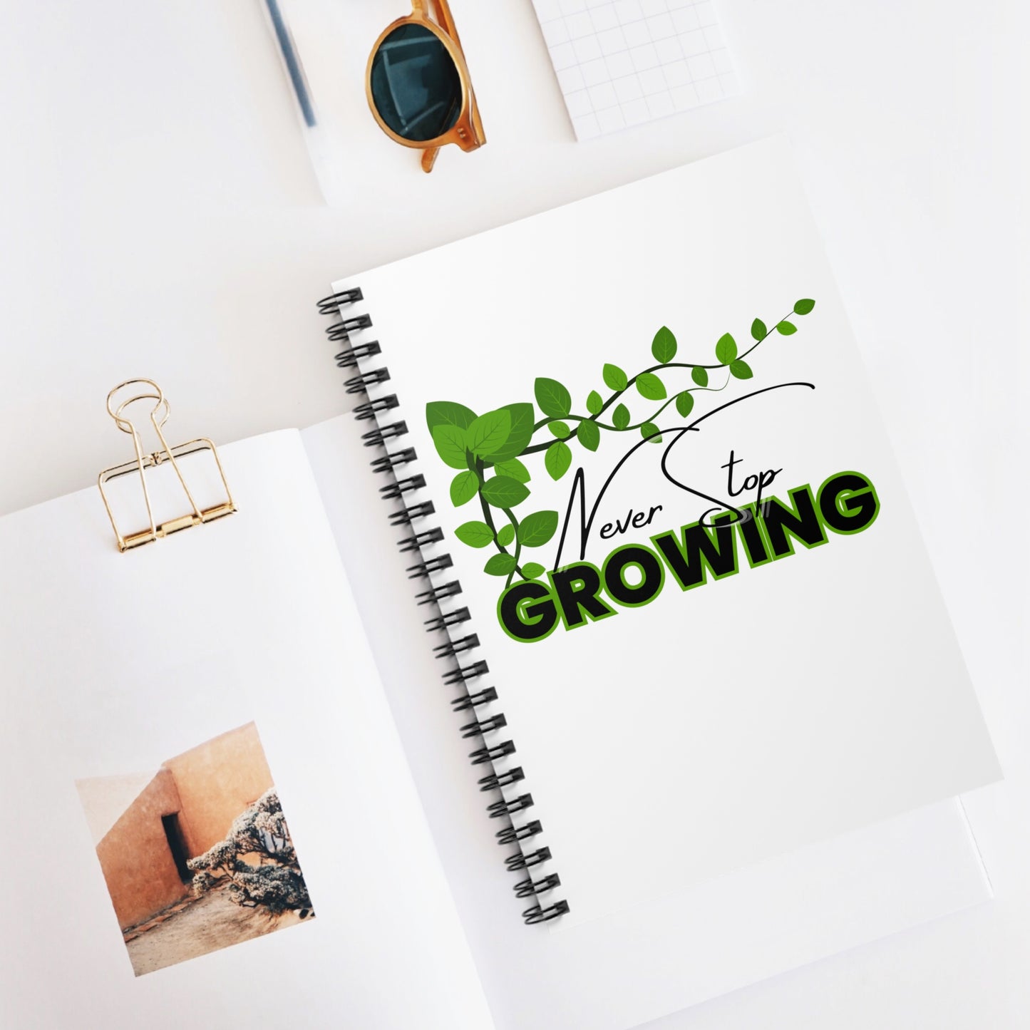 Never Stop Growing Notebook