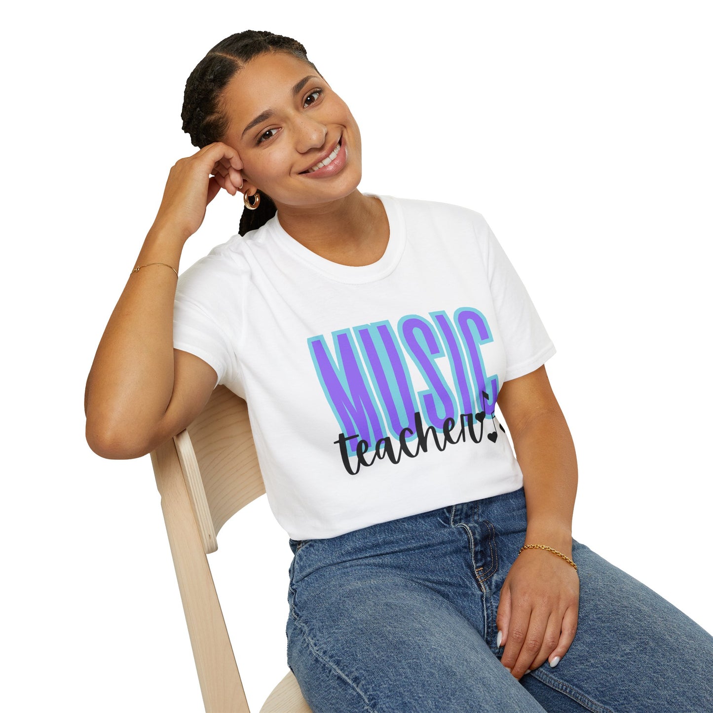 Music Teacher with Notes