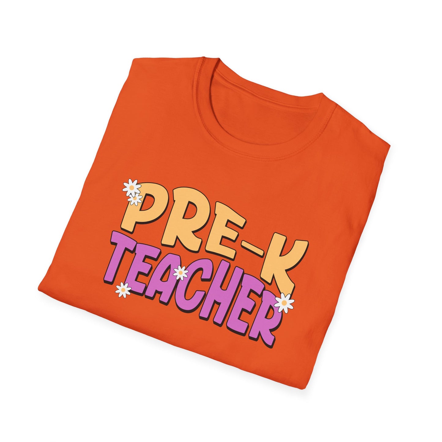 Pre-K Teacher with Flowers