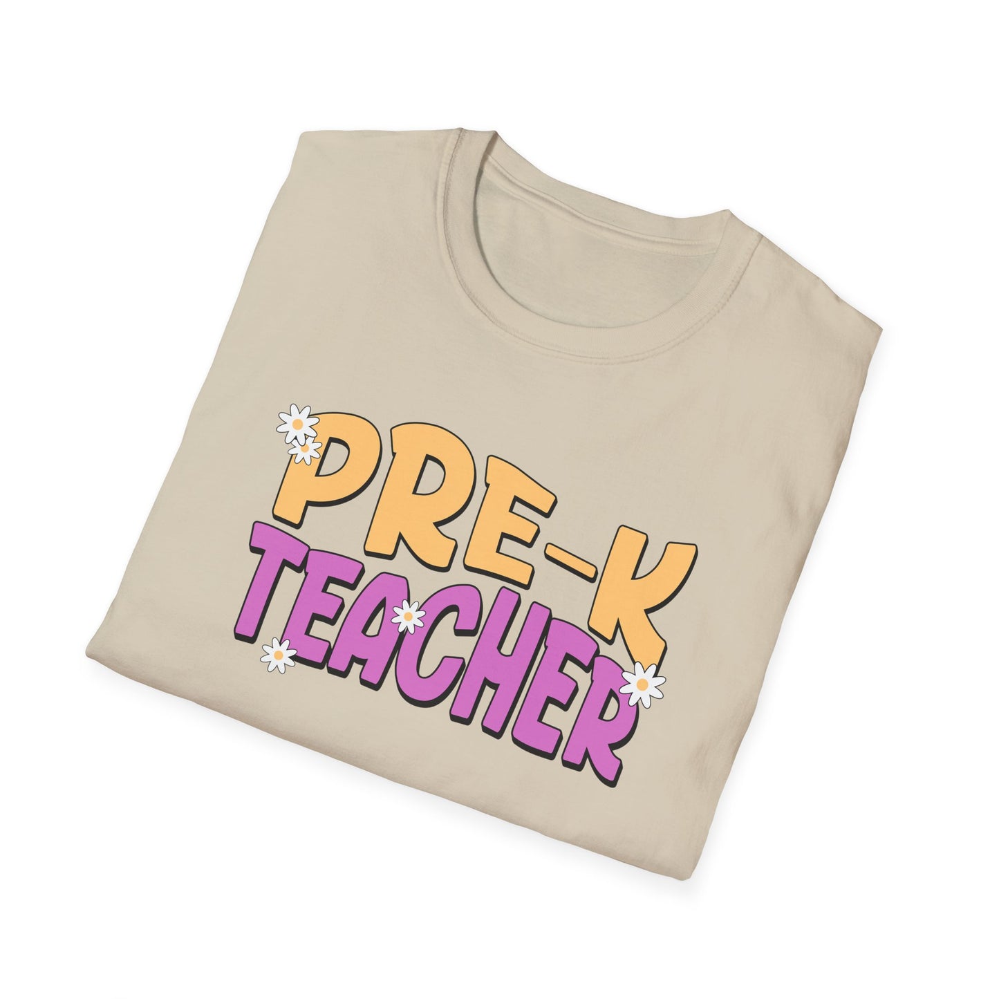 Pre-K Teacher with Flowers
