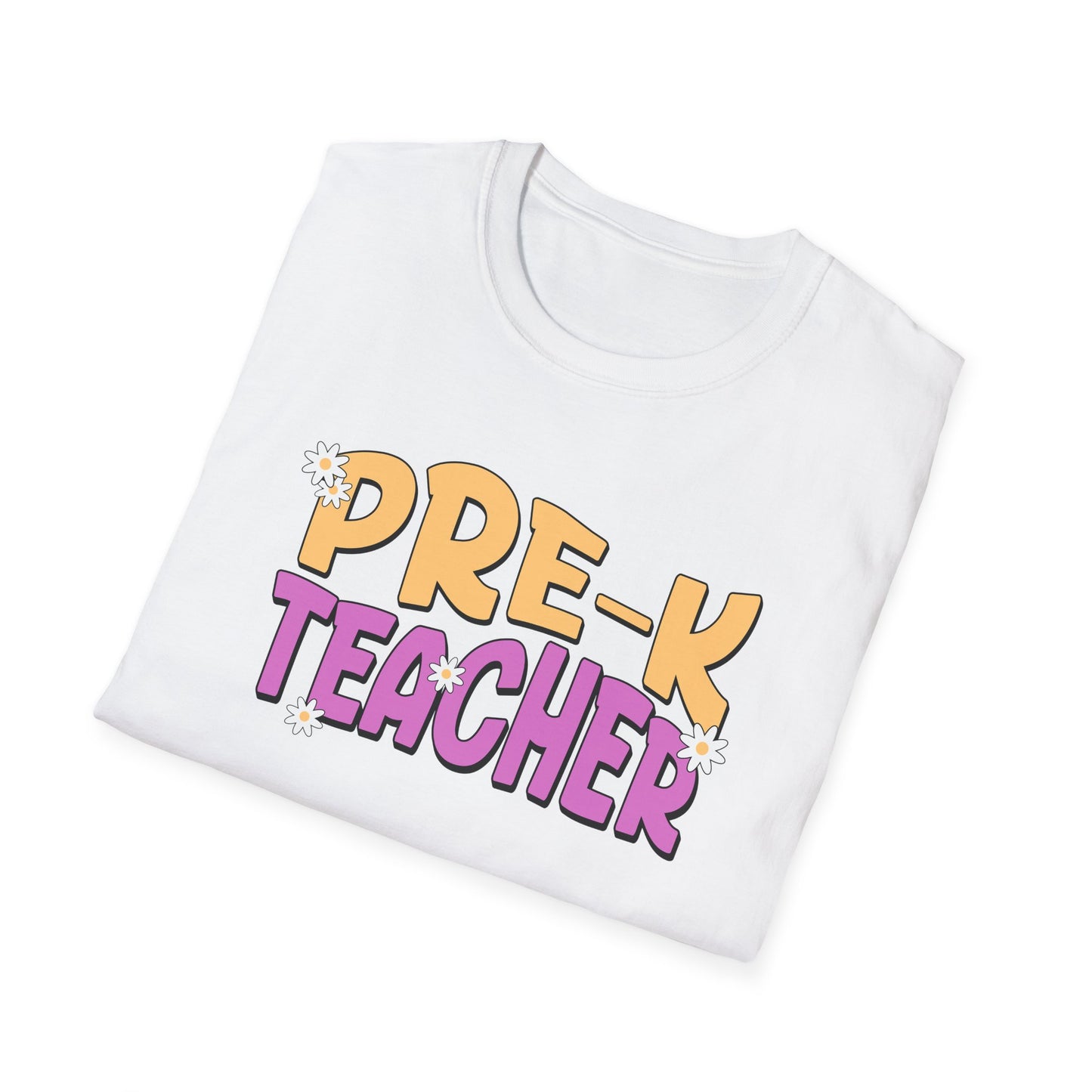Pre-K Teacher with Flowers