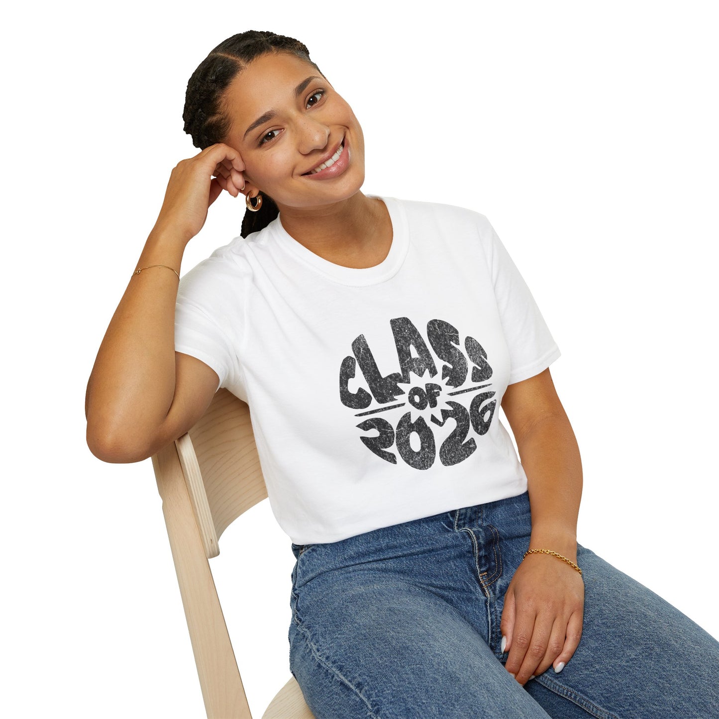 Large Black & White Circle Class of 2026