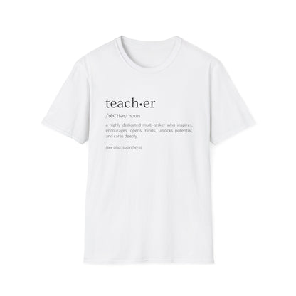 Definition of Teacher - Black Text