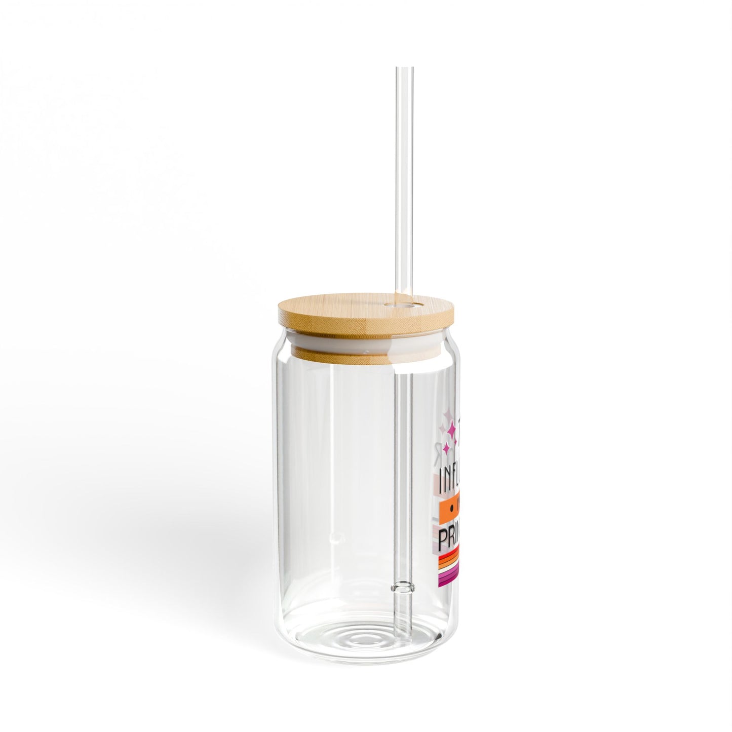 Principal Top Influencer Sipper Glass - 16oz Tumbler with Straw