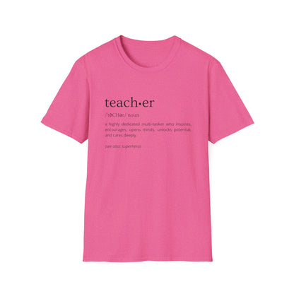 Definition of Teacher - Black Text
