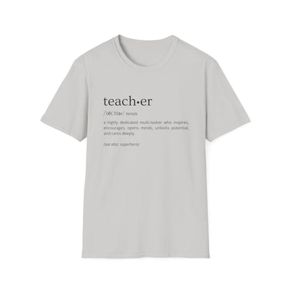 Definition of Teacher - Black Text