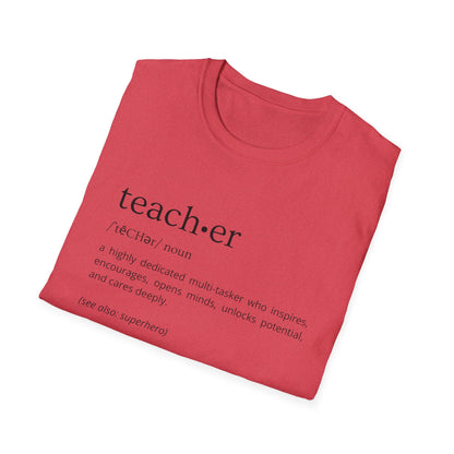 Definition of Teacher - Black Text
