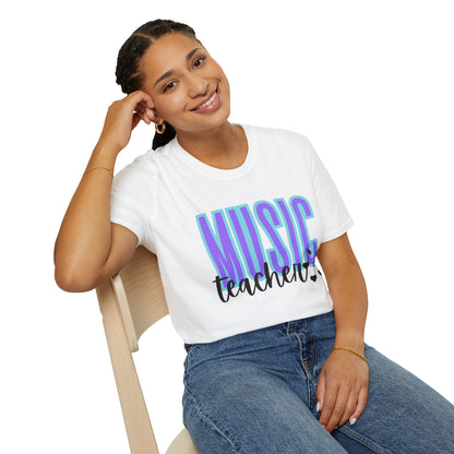 Music Teacher with Notes