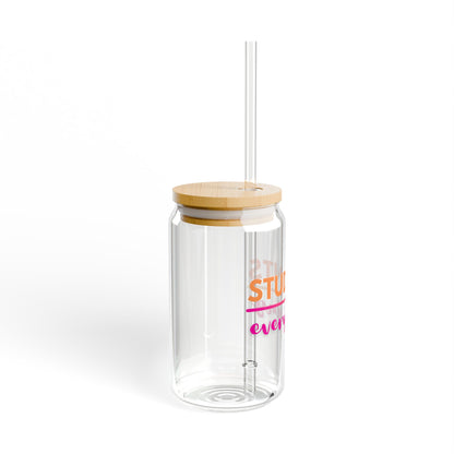 Students Over Everything Sipper Glass - 16oz Tumbler with Straw