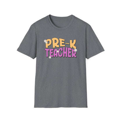 Pre-K Teacher with Flowers