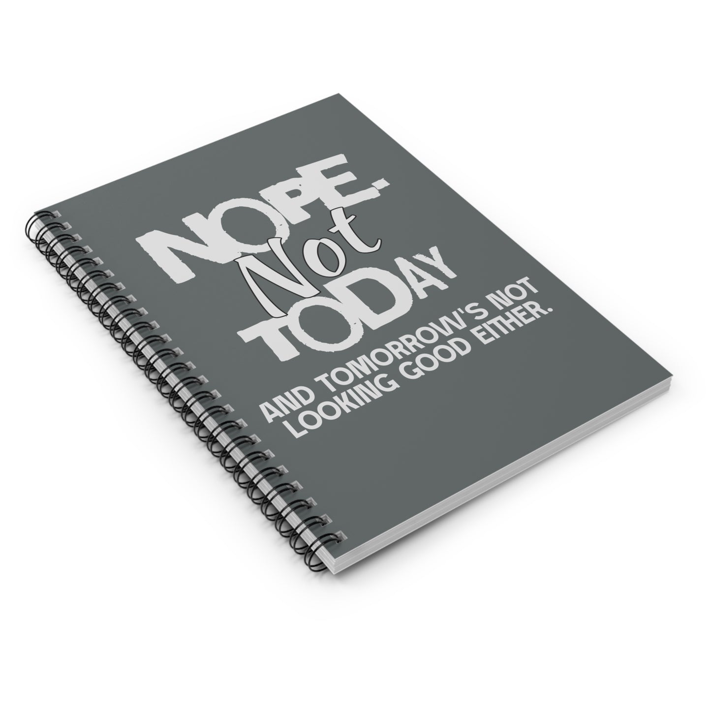 Nope. Not Today Notebook