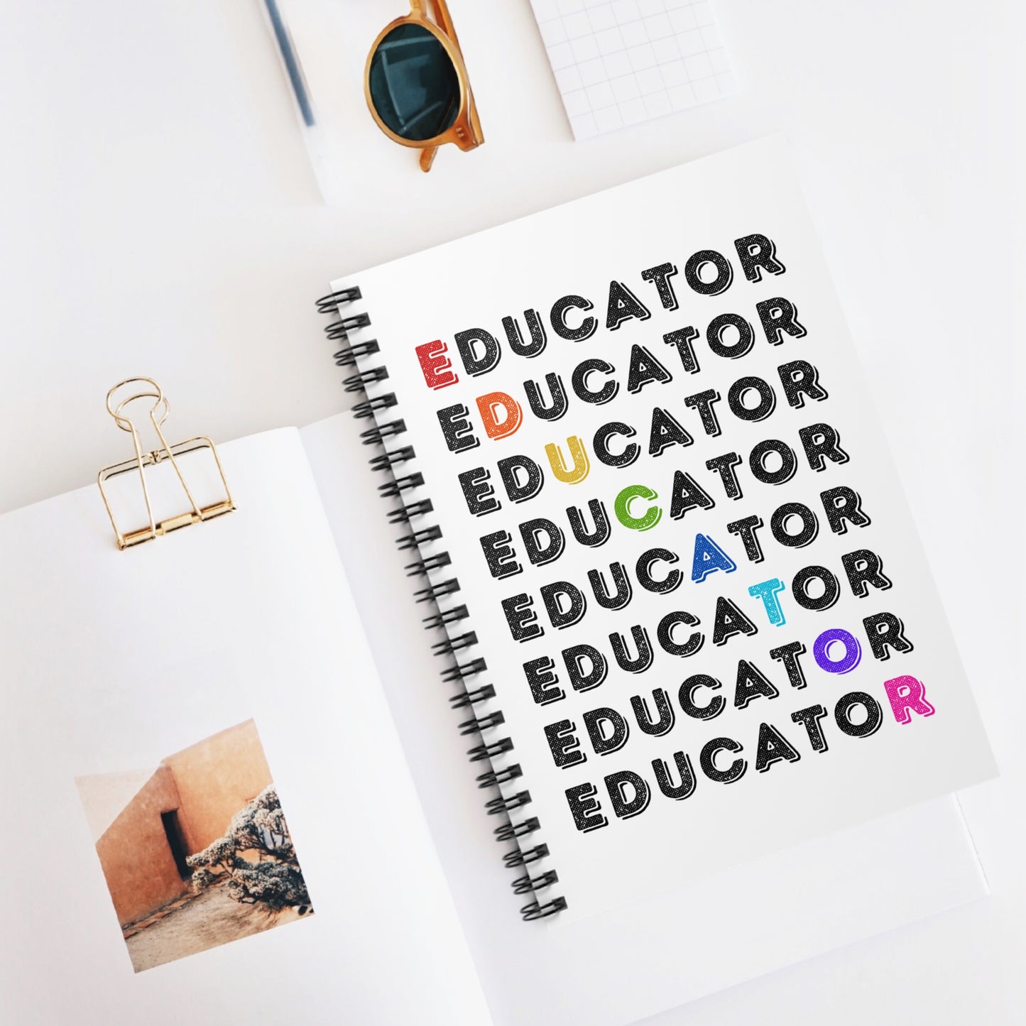 Colorful Educator Notebook