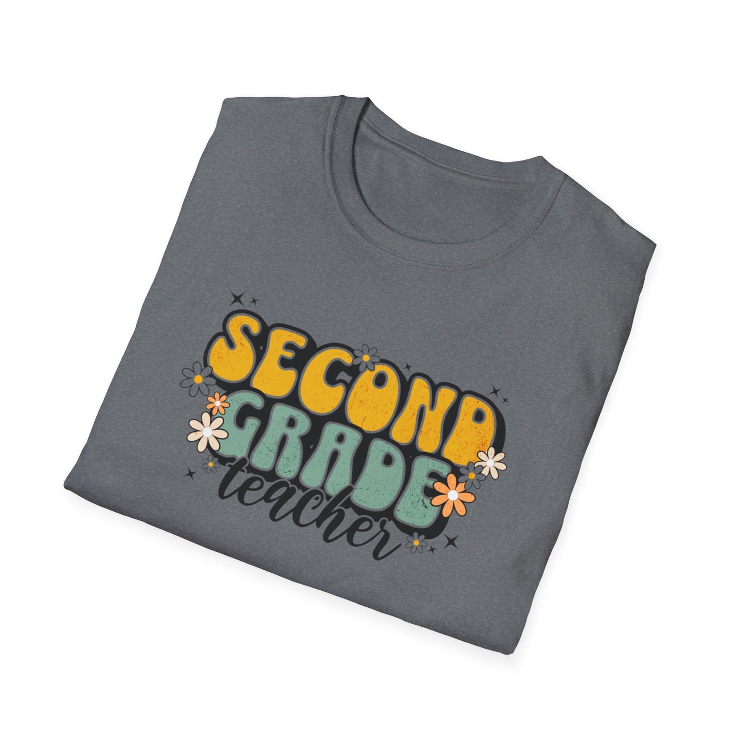 Second Grade Teacher with Flowers