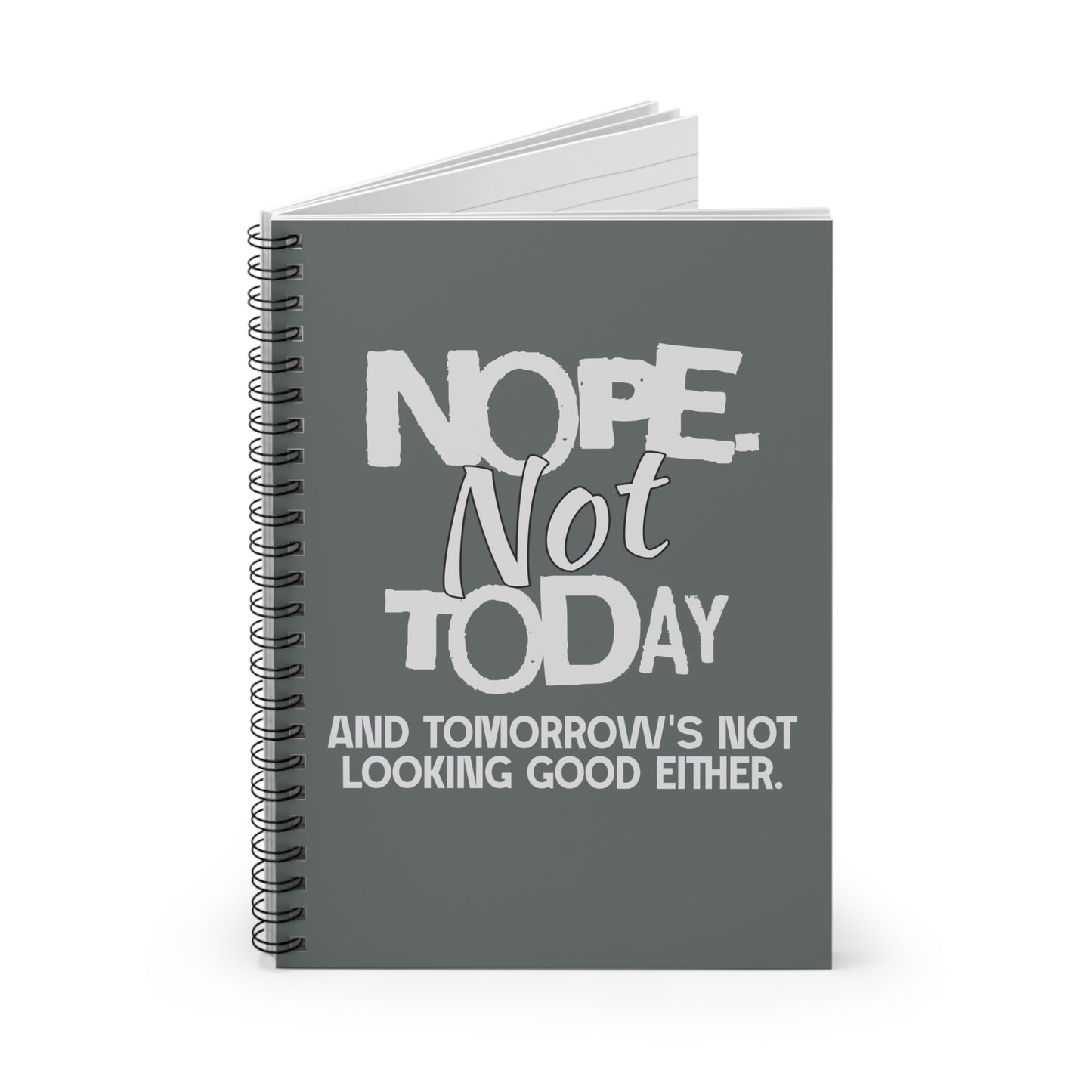 Nope. Not Today Notebook