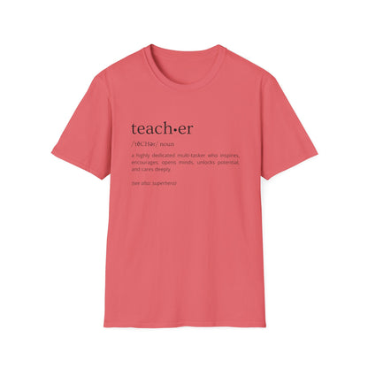 Definition of Teacher - Black Text