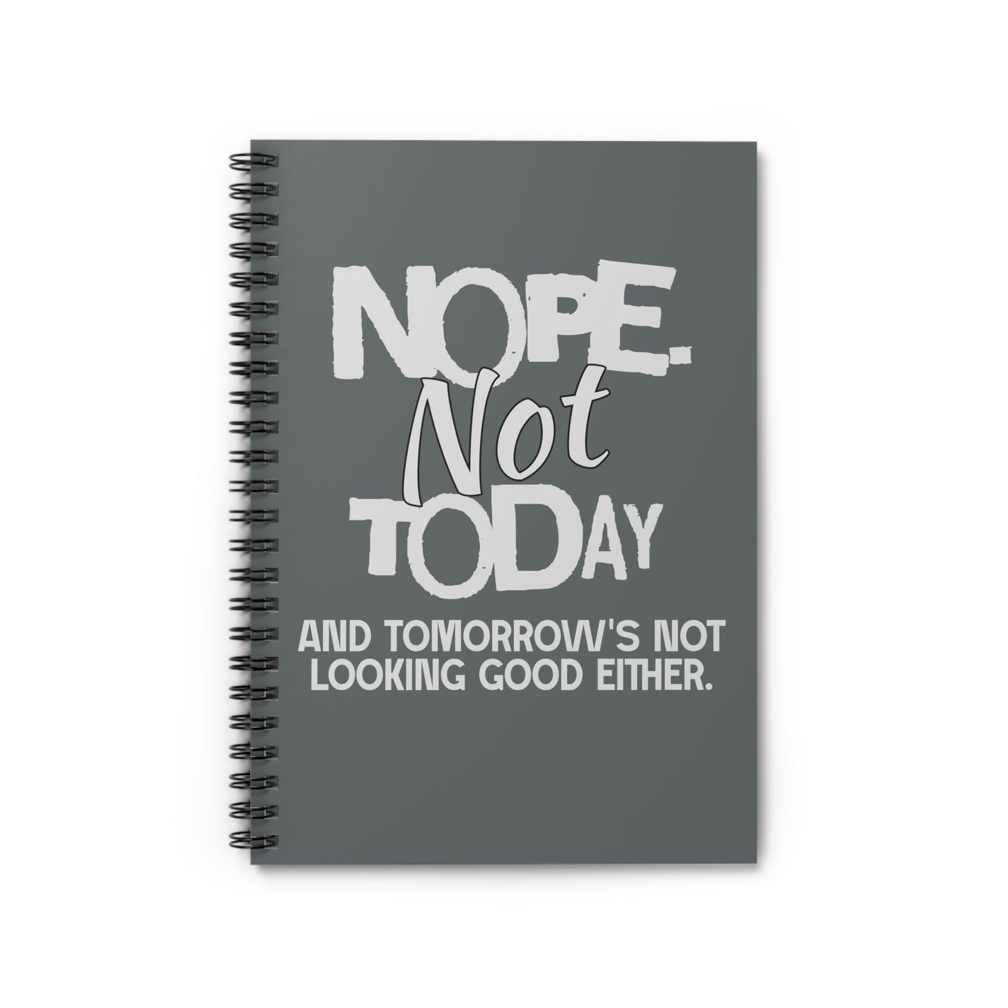 Nope. Not Today Notebook