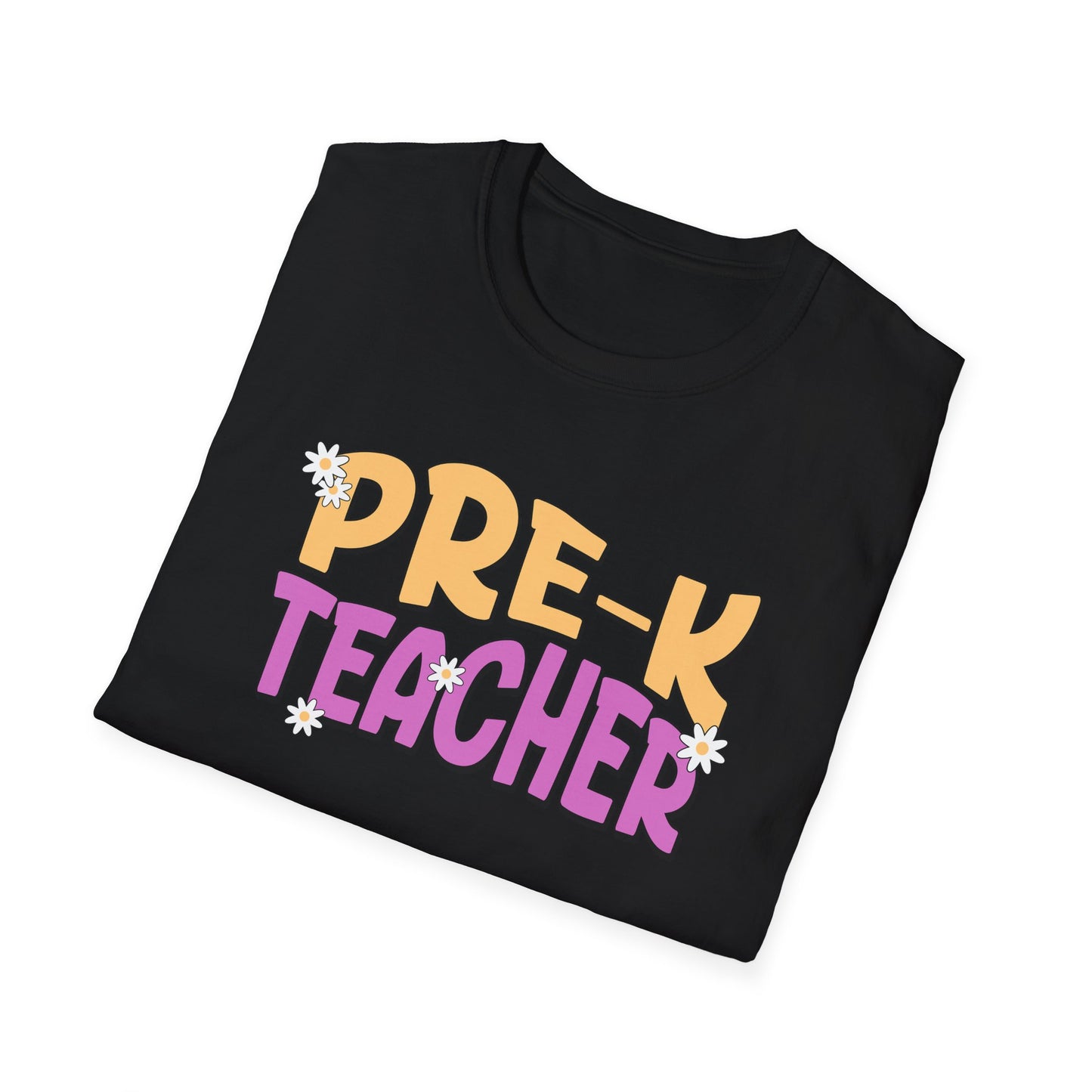 Pre-K Teacher with Flowers