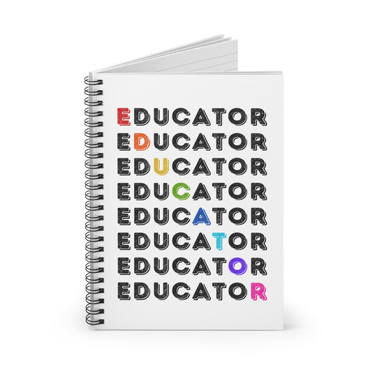 Colorful Educator Notebook