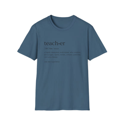 Definition of Teacher - Black Text