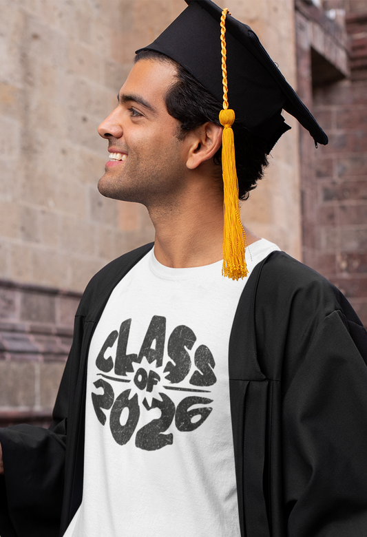 Large Black & White Circle Class of 2026