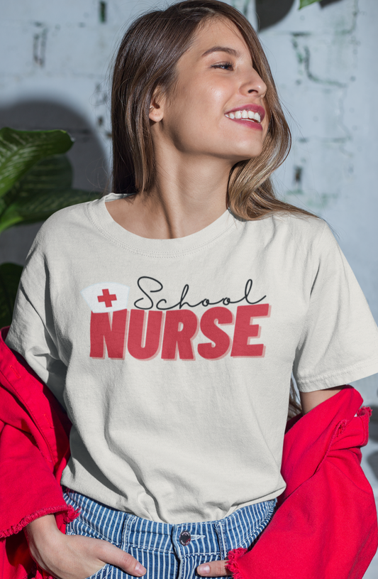 School Nurse with Nurse Hat
