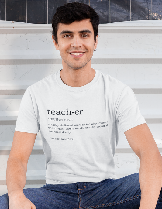 Definition of Teacher - Black Text
