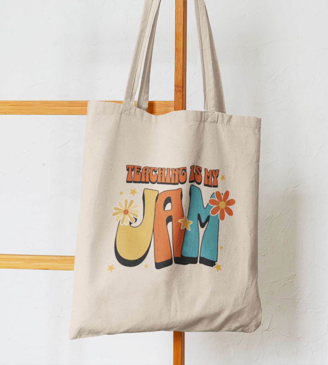 Teaching is My Jam Canvas Tote