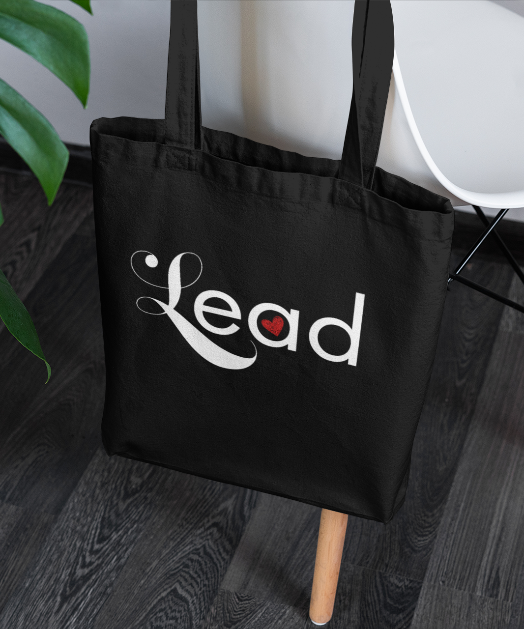 Lead with Heart Canvas Tote