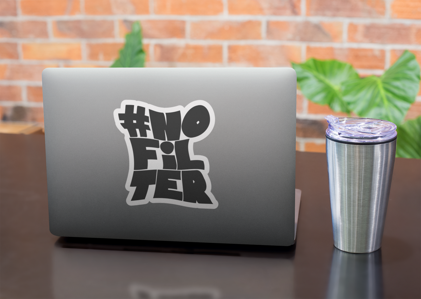 #NoFilter Sticker for Laptops, Water Bottles & Journals