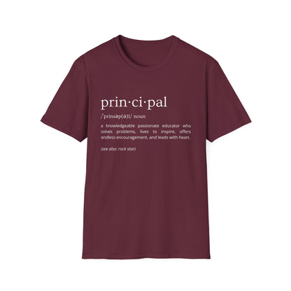 Definition of Principal - White Text