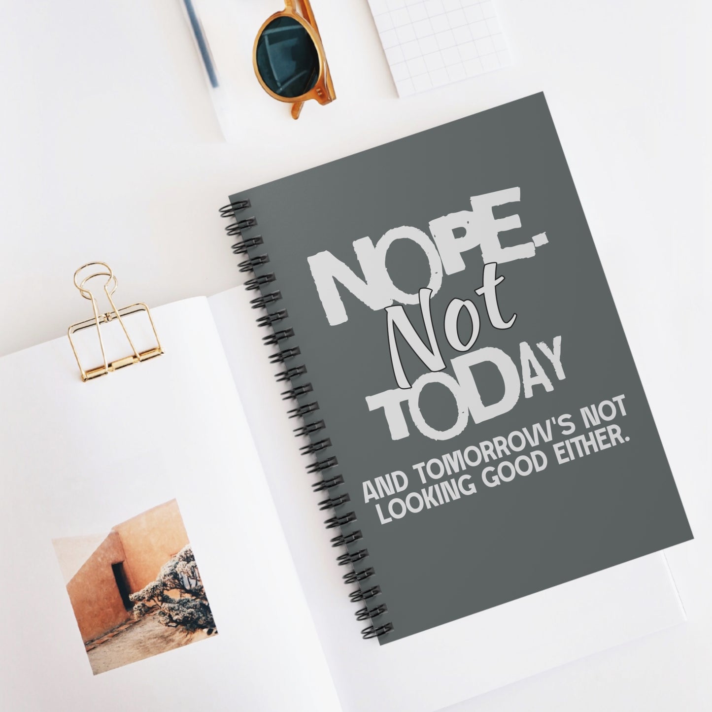 Nope. Not Today Notebook