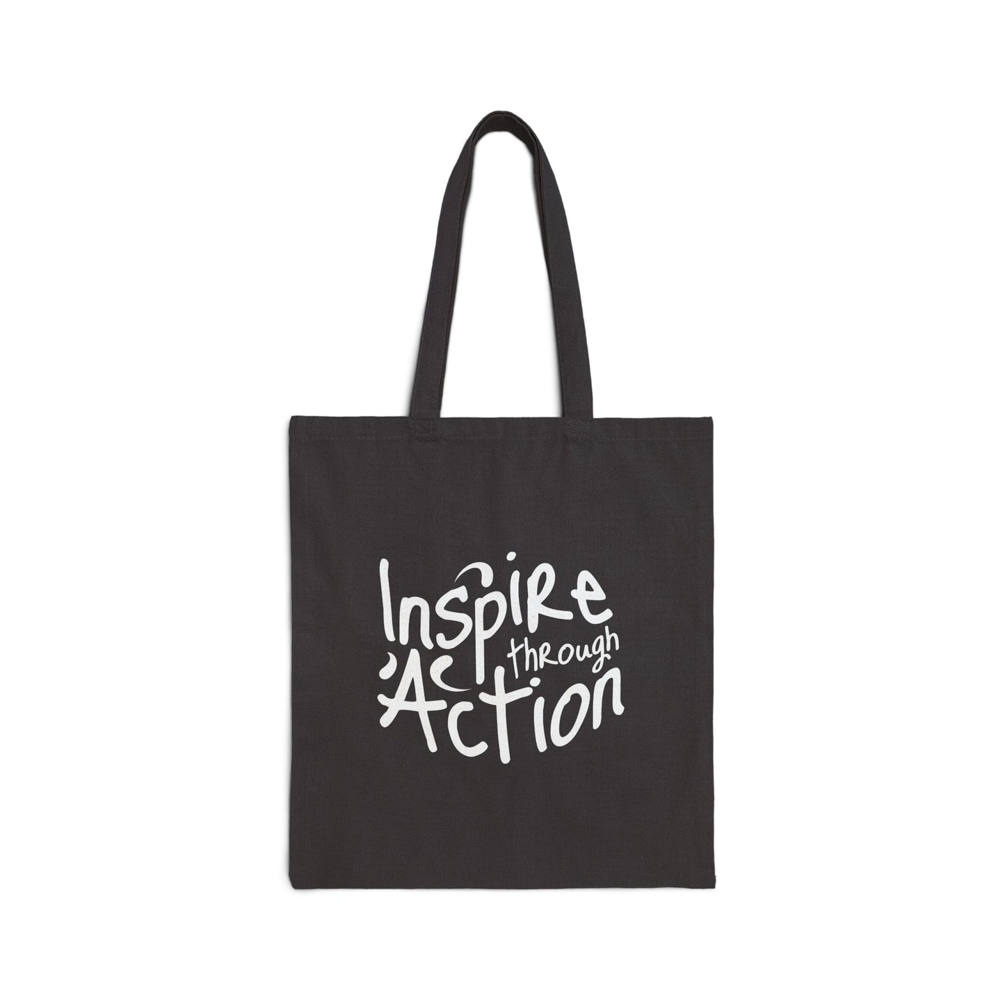 Inspire Through Action Canvas Tote