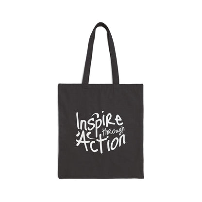 Inspire Through Action Canvas Tote