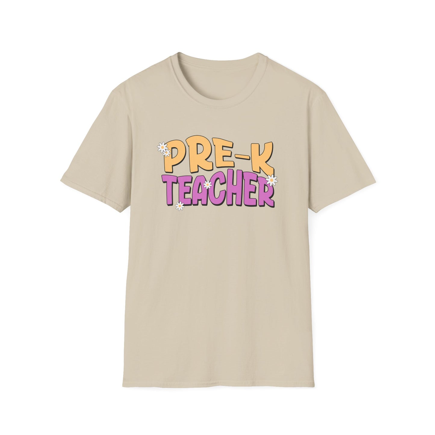 Pre-K Teacher with Flowers