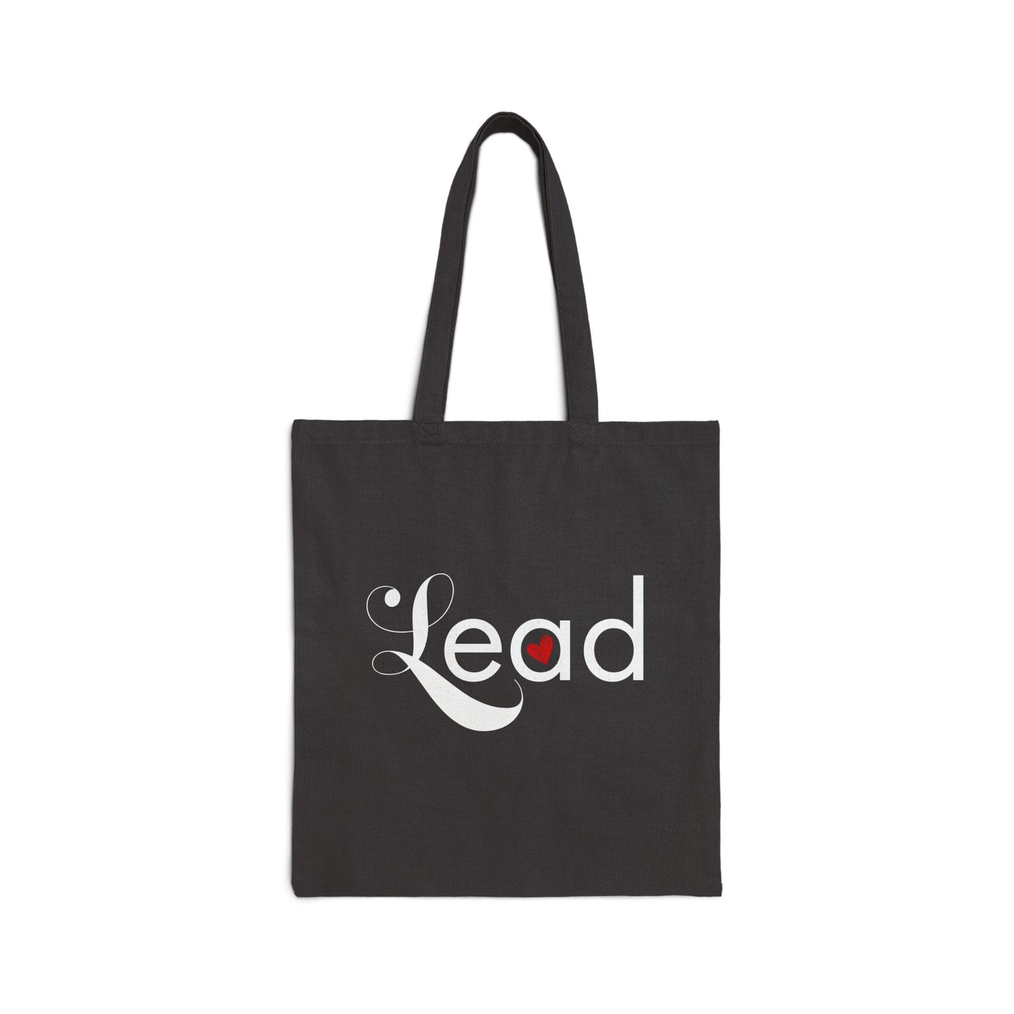 Lead with Heart Canvas Tote