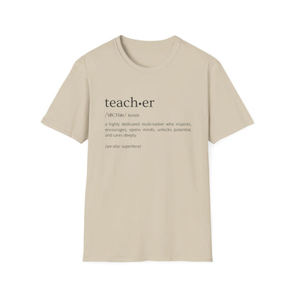 Definition of Teacher - Black Text