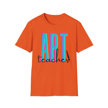 Art Teacher with Paintbrush