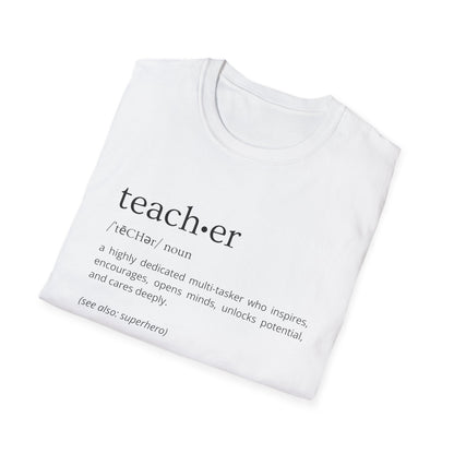 Definition of Teacher - Black Text