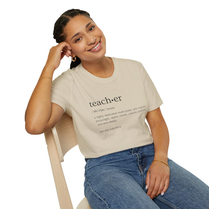 Definition of Teacher - Black Text