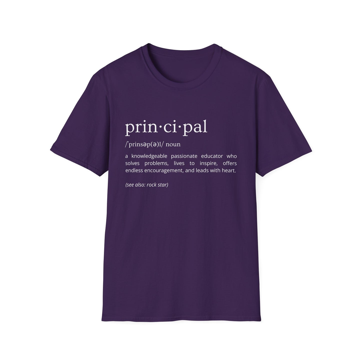 Definition of Principal - White Text