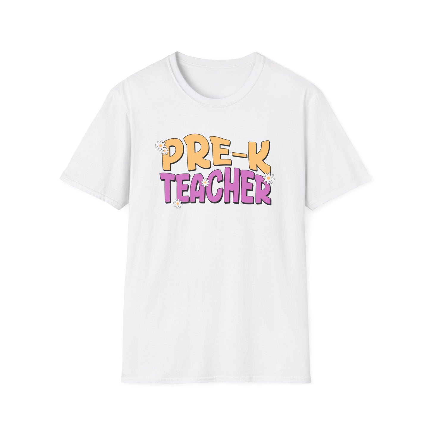 Pre-K Teacher with Flowers
