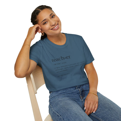 Definition of Teacher - Black Text