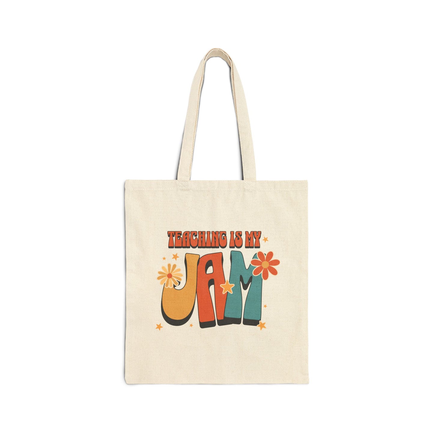 Teaching is My Jam Canvas Tote