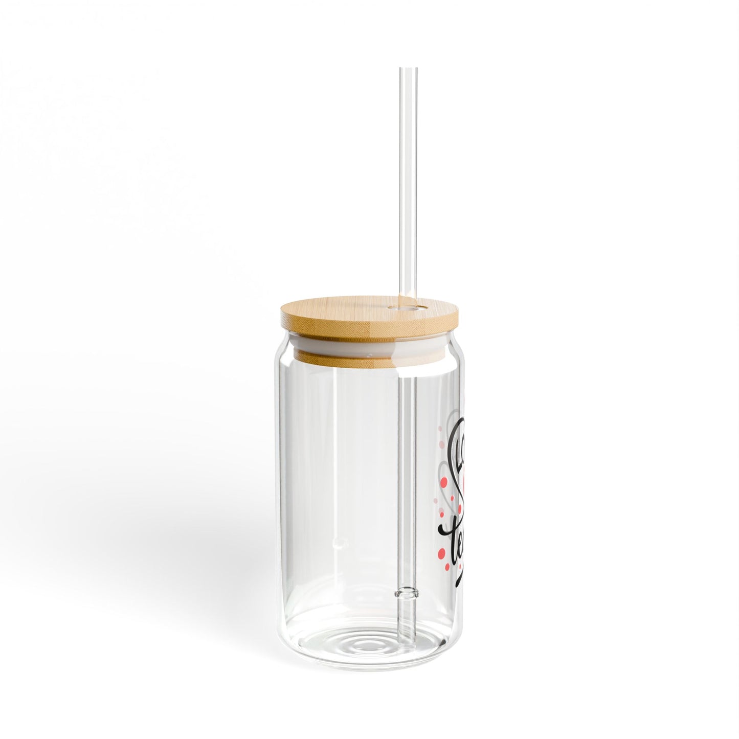 Love to Teach Sipper Glass - 16oz Tumbler with Straw