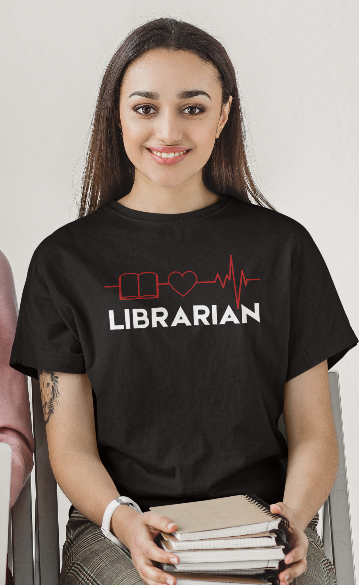 Librarian with Book EKG