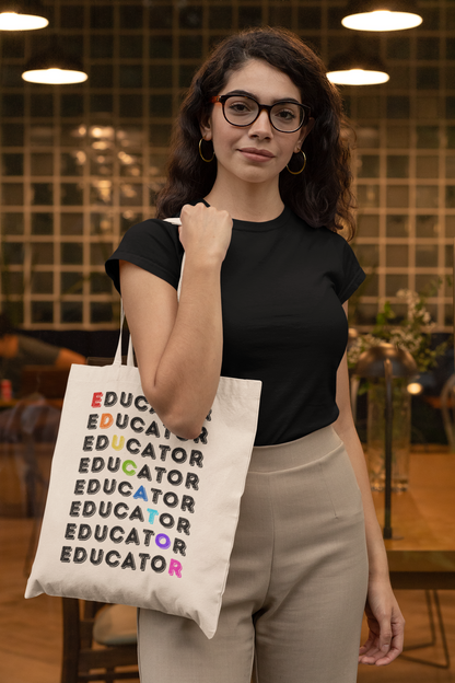 Educator Canvas Tote